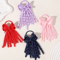 Bande élastique à nœuds avec fil en spirale, accessoire pour cheveux enfant motif fleur bulle avec bandeau et serre-tête