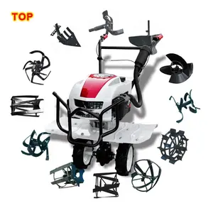 Chinese hot selling agricultural equipment 6hp hand push gasoline mini power tiller orchard garden cultivators