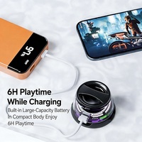 Speaker Gaming Portabel Mini Nirkabel RGB LED Plastik Magnetik Stereo Suara Jernih Isi Ulang Grosir