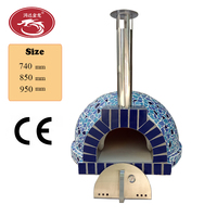 Pont tournant de machine de four à pizza au feu de bois industriel pour l'usage à fort volume de restaurant