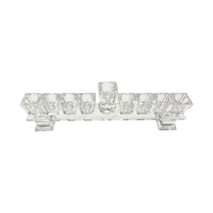 <span class=keywords><strong>Candelabro</strong></span> de Cristal Estilo Israelí para Decoración del Hogar, Portavelas de Cristal con Dos Cabezas, Diseño Personalizado - Product Image 6