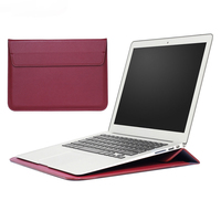 Élégante pochette intérieure en cuir pour ordinateur portable avec support, étui fin pour MacBook Pro 13 14 15 16