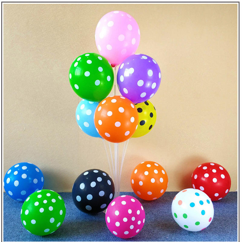 12 Inch Polka Dot Wave Point Globos Black Red White Spot Latex Balloons Wedding Party Decoration Supplies in Bulk