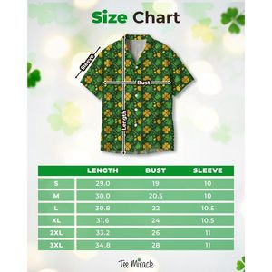 เสื้อเชิ้ตแขนสั้นผู้ชายลายไอริชสำหรับวันเซนต์แพทริกแบบสั่งทำพิเศษ พร้อมชื่อและหมายเลขส่วนตัว - Product Image 4