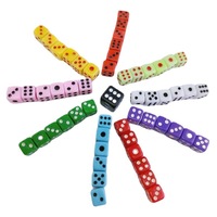 Mini dés acryliques de 5mm avec des dés colorés 5 # de points pour la promotion en stock multicolore