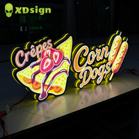 Panneau publicitaire personnalisé rapide en acrylique double face pour enseigne de magasin, logo d'entreprise, panneau extérieur pour devanture de magasin