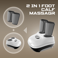 Oem nouvelle circulation sanguine meilleure vente vibrant shiatsu drainage lymphatique massage électrique jambe pied masseur machine avec chaleur