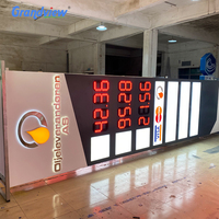 Pylône publicitaire numérique extérieur autoportant en aluminium multi-locataires personnalisé IP65 pour signalisation et orientation