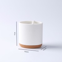 Accessoires pour la maison d'hôtel de salle de bain en résine de luxe blanche 7 pièces avec plateau porte-brosse à dents boîte de coton