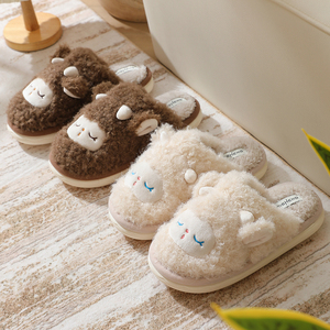 Pantuflas de Algodón con Lazo de Encaje para Invierno, Marca Privada Coreana, Ligeras, Suaves, para Uso Doméstico, Logotipo Bordado, Antideslizantes, con Envío Rápido - Product Image 6