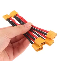 Cable de silicona XT60 14AWG macho/hembra extensión Dual Y divisor conector de batería paralelo para Motor RC accesorio electrónico