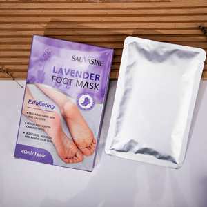 Masque exfoliant pour les pieds à la lavande, élimine les peaux mortes et les callosités, répare et adoucit les talons gercés, 40 ml, 1 paire - Product Image 2