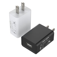 Chargeur standard américain 5 V1a certifié ETL/FCC, adaptateur de port USB, tête de charge pour petits appareils ménagers