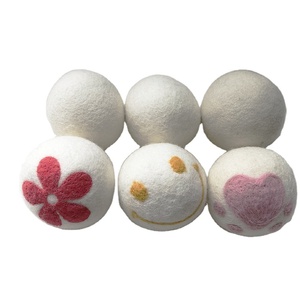 2025 penjualan teratas bola pengering wol ORGANIK MURNI pak 6 4 3 100% Selandia Baru XL 7-10 cm XXL 8 cm 7.5 cm bola pengering wol binatu - Product Image 2