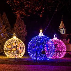 Lampu Natal Luar Ruangan Besar LED Bentuk Bola untuk Dekorasi Pusat Perbelanjaan, Jalan, Hotel, dan Taman - Product Image 4