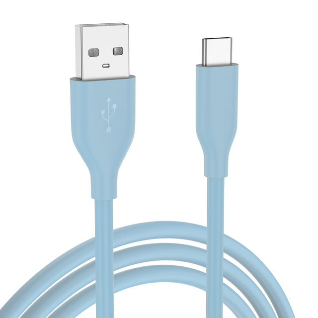 Liquid Silicone USB-A to Type-C Fast Charging Data Cable 1.2m for Computer & Camera