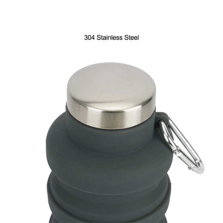 High Quality Durable Using Durable Collapsible Silicone Water Bottle Travel Silicone Water Bottle Collapsible