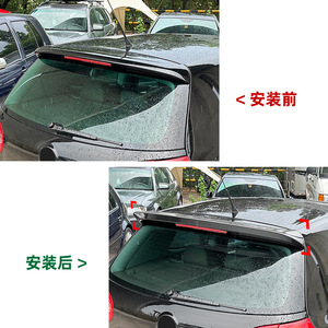 Volkswagen Rear Spoiler Piano <b>Black</b> Carbon Fiber Texture ABS <b>Trunk</b> Wing For Golf 5 MK5 GTI R32 - Product Image 4