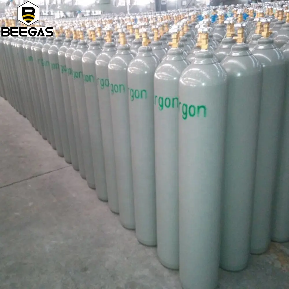 Harga Pabrik 40L Argon Gas Isi Ulang Kemurnian Tinggi 99.999% Gas Argon Supplier