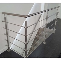 Tambour fixe en acier inoxydable, pas cher, pour les escaliers, le balcon