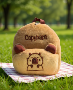 Zaino in Peluche a Forma di Capibara 30cm, Borsa Scolastica Unisex per Bambini con Animale Imbottito - Product Image 2