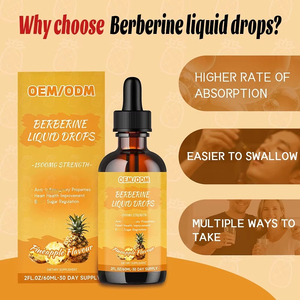 Gouttes de berbérine liquide OEM de haute qualité pour l'amélioration de la santé cardiaque et le soutien de la glycémie pour adultes - Product Image 3