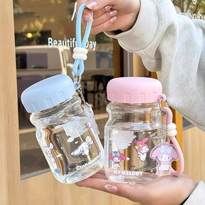 Bouteille d'eau en verre Zuo Mu Kuromi 350 ml portable avec couvercle et paille pour les filles à l'école, utilisation estivale - Product Image 3