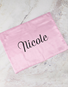 Personalized <strong>DIY</strong> Logo Printed <strong>Silk</strong> <strong>Pillowcase</strong> Custom Printed <strong>Pillowcase</strong>