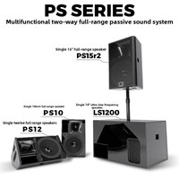 Système de sonorisation professionnel série PS, enceintes passives 2 voies pleine gamme 10/12/15 pouces avec caisson de basses 18 pouces pour l'audio de scène