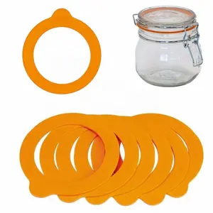 Food Grade Silicone Flat Silicone Sealing Rubber Gaskets For Glass Jars silikon ring