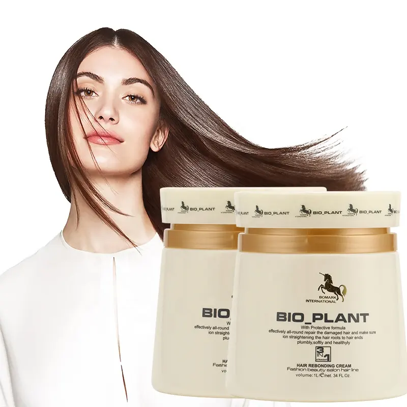 Grosir OEM bio-plant 1000ml masker rambut Keratin profesional, perawatan rambut rusak perbaikan mendalam