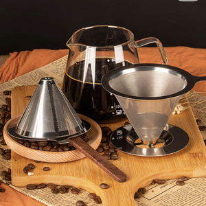 Sản phẩm bán chạy nhất thép không gỉ tái sử dụng nhỏ giọt <span class=keywords><strong>Cone</strong></span> lọc cà phê giỏ lưới lọc - Product Image 6