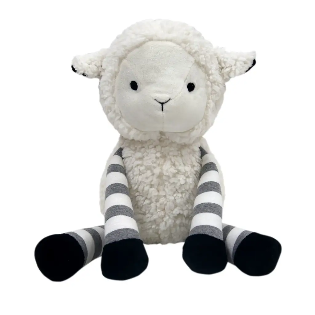 Hot Sale cute plush sheep with stripes for baby