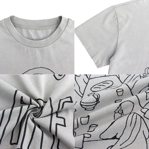 T-shirt Vintage Oversize con Stampa Sketch dell'Ultima Cena, <span class=keywords><strong>Maglietta</strong></span> Casual con Collo Tondo e Grafica per Uomo - Product Image 5