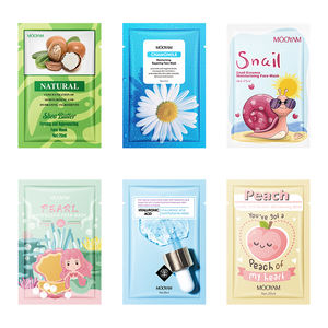 Masque facial en feuille de perle de pêche et <span class=keywords><strong>d</strong></span>'<span class=keywords><strong>escargot</strong></span>, soin du visage, hydratant, beurre de karité, camomille, acide hyaluronique - Product Image 6