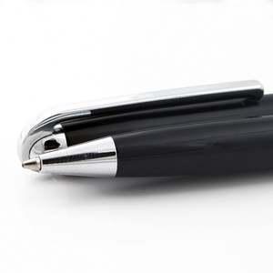 Jolies stylos à bille professionnels de qualité supérieure avec clip logo, stylo noir - Product Image 4