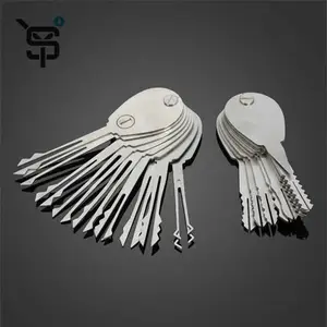 Hohe Qualität 20psc Faltbare Doppelseitige Jiggler Schlüssel Lock Pick Set Schlosser Werkzeuge