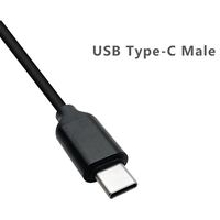 USB-C 5V sampai 12V pemantik rokok mobil soket Cig voltase langkah kabel catu daya untuk berkendara perekam GPS Dashcams