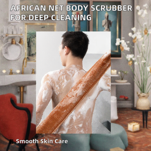 Al por mayor HCS/OEM DM-A-399 Cinturón de esponja exfoliante africana para espuma corporal y masaje de espalda en la ducha, toalla de 30*80cm - Product Image 6