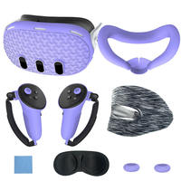 7 pièces ensemble Console contrôleur nez Pad housse de protection pour Meta / Oculus Quest 3 accessoires VR coque en silicone