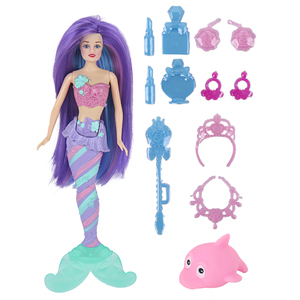 MILI 11,5 pulgadas sirena <span class=keywords><strong>casa</strong></span> modelo Juguete plástico juguete educativo con accesorios para chicas <span class=keywords><strong>de</strong></span> moda - Product Image 1