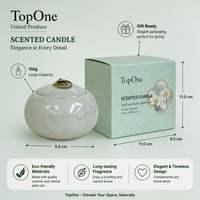 Bougie d'aromathérapie à l'extrait de plantes naturelles avec mèche en bois crépitante 150g, pot en céramique céladon pour la relaxation, bougies parfumées