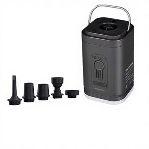 <span class=keywords><strong>Mini</strong></span> <span class=keywords><strong>pompe</strong></span> à air électrique portable pour le camping, la randonnée, batterie rechargeable, double fonction de gonflage et d'aspiration, construction en plastique - Product Image 1