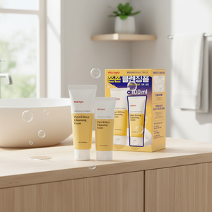 Manyo Ensemble de mousse nettoyante pure et profonde de haute qualité (200ml + 100ml) Bon pour le nettoyage du visage - Product Image 3