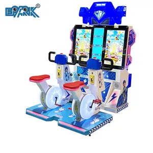 Indoor Arcade Amusement Sports a gettoni 2 giocatori Racing Game Machine Simulator ciclismo Bike Riding Game For Kid