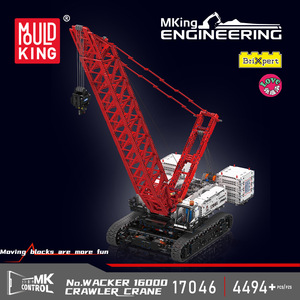 Vehículo de Ingeniería Grande 17046, Grúa sobre Orugas Wacker 16000, Juego de Bloques de Construcción de Alta Dificultad para Adultos - Product Image 2