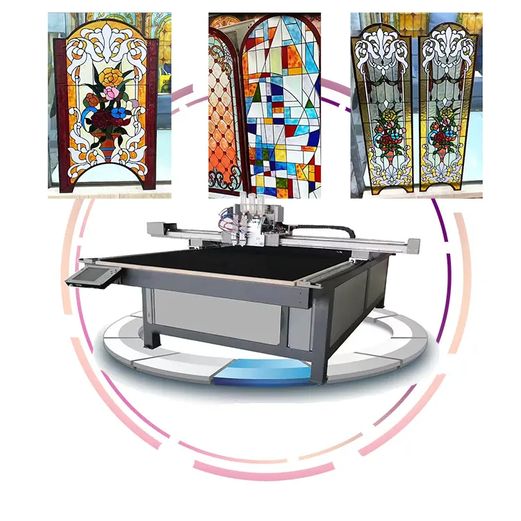 Máquina de pintura de vidrio CNC Máquina de vidrieras para colorear de línea sólida