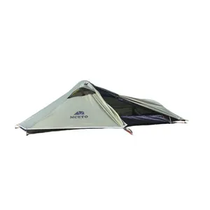 Mceto Backpacking Tent 1 Persoon Ultralichte Winddichte Bivy Wandelen Buiten Dubbellaags Luifel