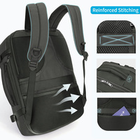 Mochila de Negocios para Hombre con Logotipo Personalizado, Gran Capacidad, Moderna, para Portátil de 15 Pulgadas, Multifuncional, Informal, para Viajes