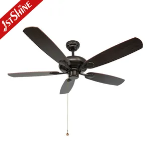 1stshine Ceiling Fan Factory 5 MDF Blades High Quality Classic Ceiling Fans With Pull Chain